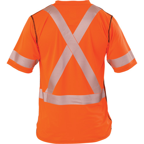 T-shirt &agrave; manches courtes haute visibilit&eacute; Polartec Power Grid, Polyester, Moyen (grande taille), Orange PB Rental Co. Ltd.