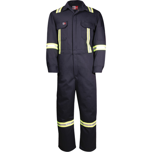 Westex UltraSoft&reg; Deluxe Coveralls with Reflective Material, Size 36 (Tall), Navy Blue, 8.7 cal/cm² PB Rental Co. Ltd.