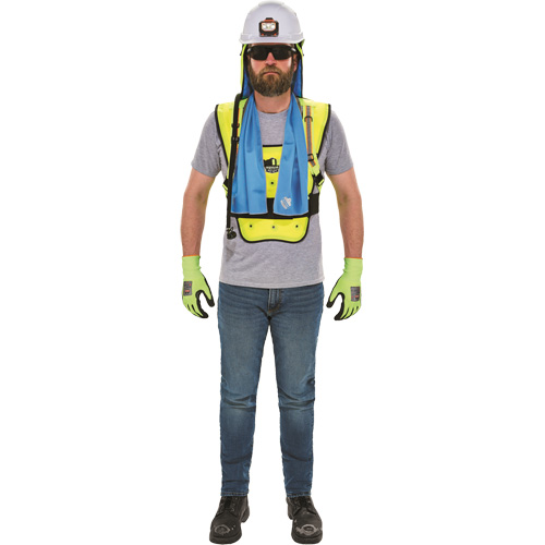 Veste refroidissante &agrave; &eacute;vaporation s&egrave;che &eacute;conomique Chill-Its 6687, Grand/T-Grand, Jaune lime haute visibilit&eacute; PB Rental Co. Ltd.