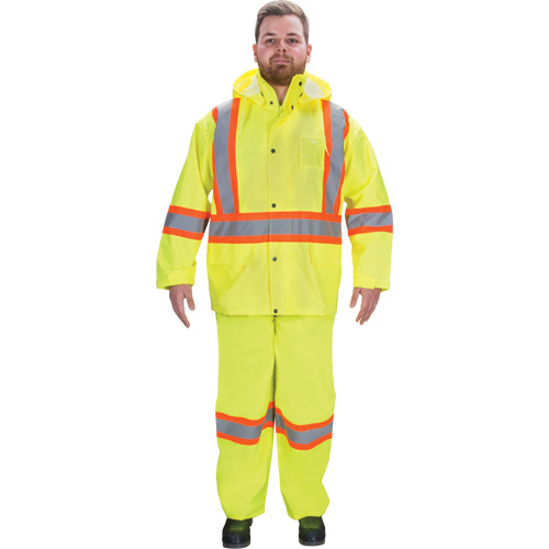 V&ecirc;tements imperm&eacute;ables RZ1000, Polyester, Petit, Jaune lime haute visibilit&eacute; PB Rental Co. Ltd.