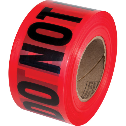 PrimeGuard "Danger Do Not Enter" Barricade Tape, English, 3" W x 1000' L, Black on Red PB Rental Co. Ltd.