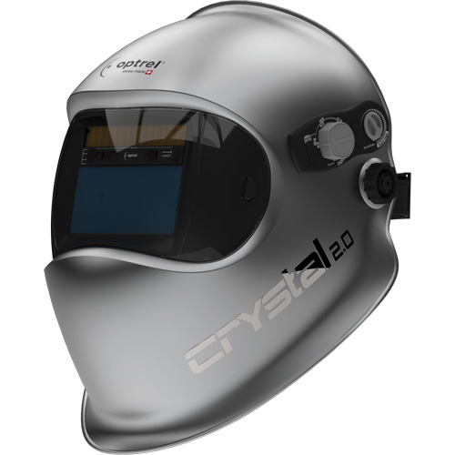 Crystal 2.0 Auto Darkening Welding Helmet, 3.94" L x 1.97" W View Area, 2/4 - 12 Shade Range, Silver PB Rental Co. Ltd.