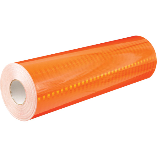 High Intensity Prismatic Grade Reflective Sheeting, 2" W x 150' L, 19 mils, Orange PB Rental Co. Ltd.