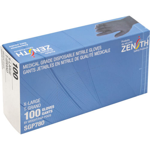 Puncture-Resistant Medical-Grade Disposable Gloves, X-Large, Nitrile, 5-mil, Powder-Free, Black, Class 2 PB Rental Co. Ltd.