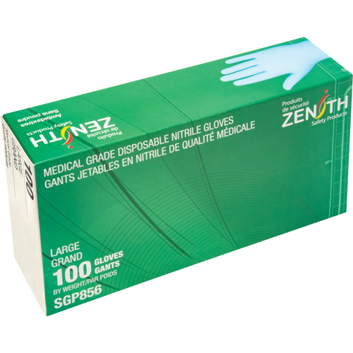 Puncture-Resistant Medical-Grade Disposable Gloves, Large, Nitrile, 3.5-mil, Powder-Free, Blue, Class 2 PB Rental Co. Ltd.