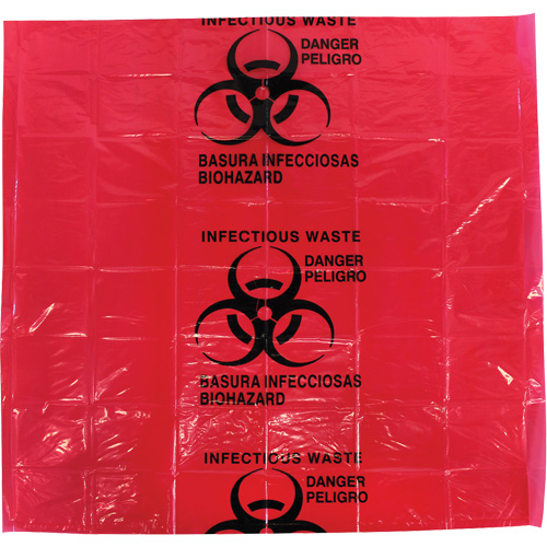 Dynamic Hazardous Waste Bags, Infectious Waste, 24" L x 24" W, 12 microns PB Rental Co. Ltd.