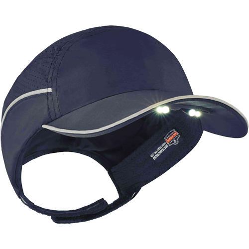 Skullerz&reg; 8965 Lightweight Bump Cap Hat with LED Lighting, Navy Blue PB Rental Co. Ltd.