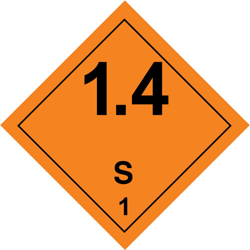 Hazardous Material Handling Labels, 4" L x 4" W, Black on Orange PB Rental Co. Ltd.