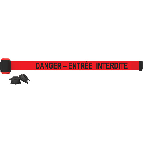Wall Mount Barrier, Plastic, Magnetic Mount, 7', Red Tape PB Rental Co. Ltd.