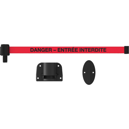 Syst&egrave;me de montage mural pour barri&egrave;re PLUS, Plastique, Fixation par vis, 15', Ruban Rouge PB Rental Co. Ltd.