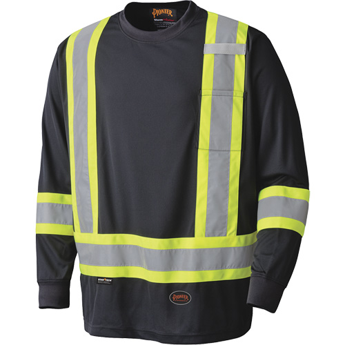 6997 Chandail de s&eacute;curit&eacute; &agrave; manches longues, Polyester, T-petit, Noir PB Rental Co. Ltd.