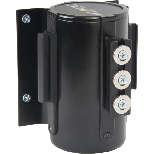 Wall Mount Barrier with Magnetic Tape, Steel, Screw Mount, 12', Black Tape PB Rental Co. Ltd.