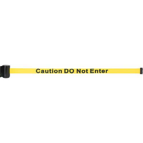 Wall Mount Barrier with Magnetic Tape, Steel, Screw Mount, 7', Yellow Tape PB Rental Co. Ltd.