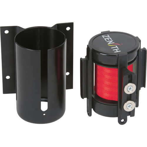 Wall Mount Barrier with Magnetic Tape, Steel, Screw Mount, 7', Red Tape PB Rental Co. Ltd.