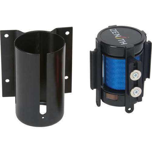 Wall Mount Barrier with Magnetic Tape, Steel, Screw Mount, 7', Blue Tape PB Rental Co. Ltd.