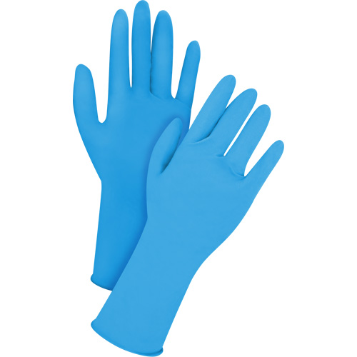 Gants jetables en latex, T-Grand, Latex, 14 mils, Sans poudre, Bleu PB Rental Co. Ltd.
