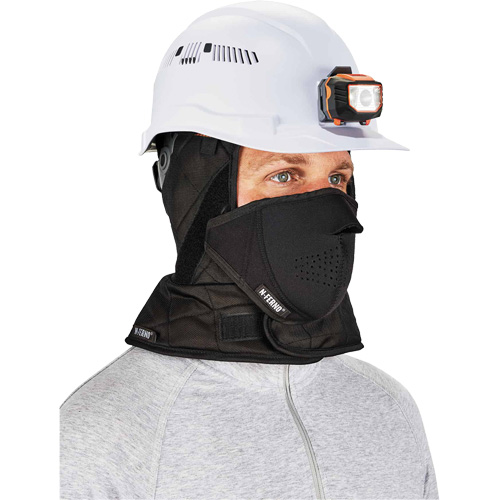Doublure de casque de s&eacute;curit&eacute; d'hiver trois couches N-Ferno avec cache-bouche, Doublure en Molleton, Taille unique, Noir PB Rental Co. Ltd.