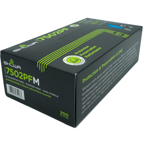 Biodegradable Disposable Gloves, X-Small, Nitrile, 2.5-mil, Powder-Free, Blue PB Rental Co. Ltd.