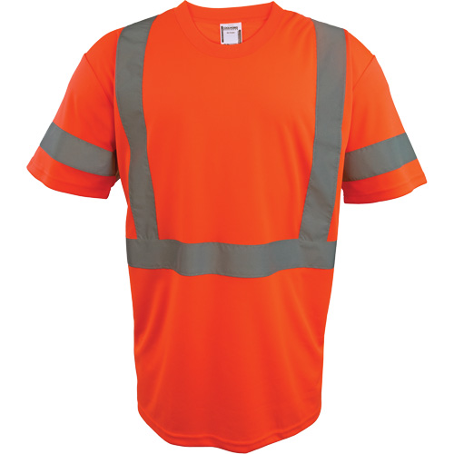 Short Sleeve Safety T-Shirt, Polyester, 2X-Large, High Visibility Orange PB Rental Co. Ltd.