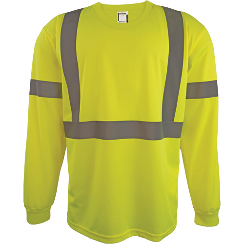 Chemise de s&eacute;curit&eacute; &agrave; manches longues, Polyester, 2T-Grand, Jaune lime haute visibilit&eacute; PB Rental Co. Ltd.