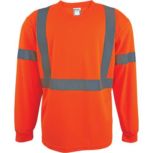 Long Sleeve Safety Shirt, Polyester, 2X-Large, High Visibility Orange PB Rental Co. Ltd.