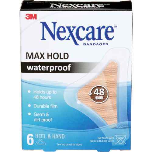 Nexcare Max-Hold Waterproof Bandages, Hand/Heel, 3-1/2", Plastic, Sterile PB Rental Co. Ltd.