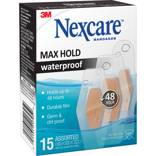 Pansements imperm&eacute;ables &agrave; tenue maximale Nexcare, Assorti, Plastique, St&eacute;rile PB Rental Co. Ltd.