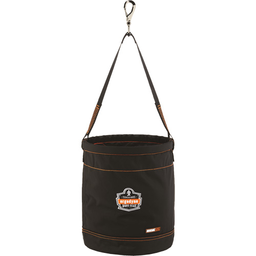 Arsenal&reg; 5970 Swiveling Hook Hoist Bucket, Nylon, 12.5" Dia. x 15" H, 100 lbs. Load Rating PB Rental Co. Ltd.