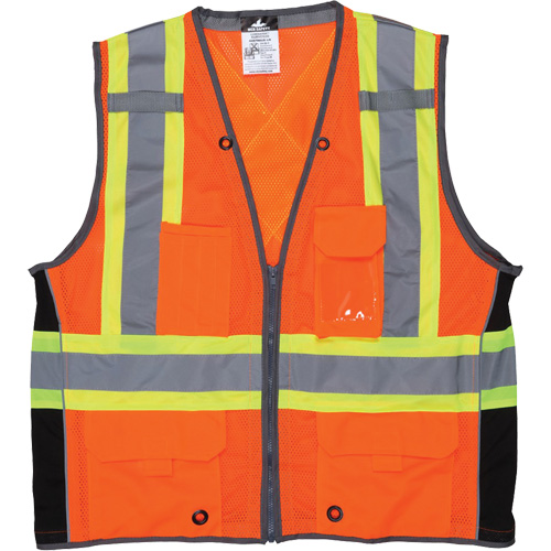 Surveyor Safety Vest, High Visibility Orange, Large, Polyester PB Rental Co. Ltd.