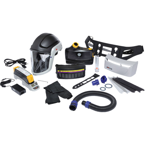 Trousse de respirateur d&eacute;puration dair propuls&eacute; pour lindustrie lourde Versaflo, Capuchon & visi&egrave;re, Pile Lithium-ion PB Rental Co. Ltd.