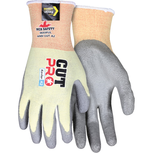 Cut Pro&reg; Cut Resistant Coated Gloves, Size Medium, 15 Gauge, Polyurethane Coated, Kevlar&reg; Shell, ASTM ANSI Level A2 PB Rental Co. Ltd.