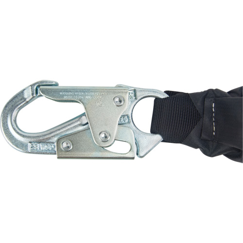 Miller&reg; HP Shock-Absorbing Lanyard, 4', Locking Rebar Hook Center, Locking Snap Hook Leg Ends, Polyester PB Rental Co. Ltd.