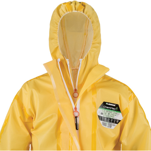 ChemMax&reg; 1 Coveralls, Polyethylene/Polypropylene, 4X-Large, Yellow PB Rental Co. Ltd.