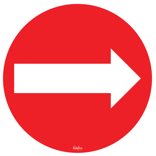 Arrow Floor Sign, Adhesive PB Rental Co. Ltd.