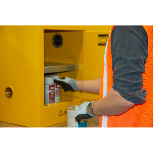Flammable Storage Cabinet, 4 gal., 1 Door, 17" W x 22" H x 18" D PB Rental Co. Ltd.