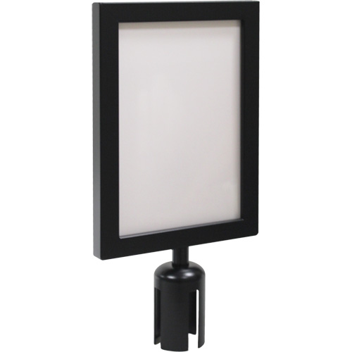 Sign Frame for Crowd Control Post, Black PB Rental Co. Ltd.