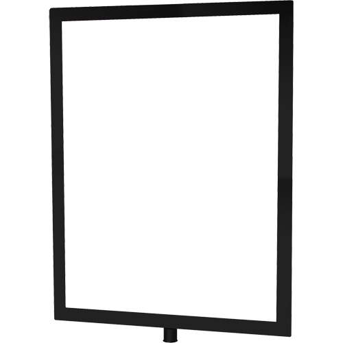 Porte-enseigne vertical robuste pour montant classique, Noir PB Rental Co. Ltd.