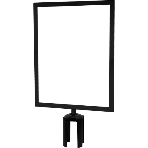 Heavy-Duty Horizontal Sign Holder with Tensabarrier&reg; Post Adapter, Black PB Rental Co. Ltd.