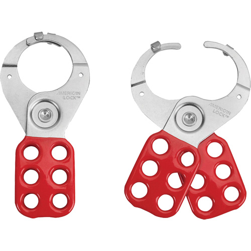 Tabbed Steel Lockout Hasp, Red PB Rental Co. Ltd.