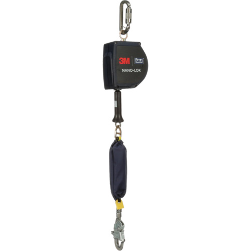 Cordage de s&eacute;curit&eacute; autor&eacute;tractable allong&eacute; Nano-Lok, 15', Acier inoxydable, Pivotant PB Rental Co. Ltd.
