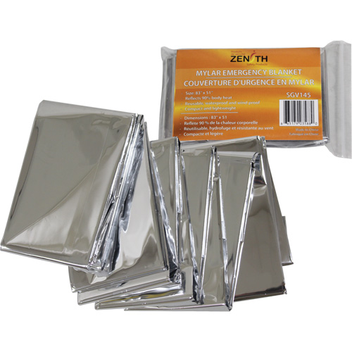 Couverture d'urgence, Polyester aluminis&eacute; PB Rental Co. Ltd.