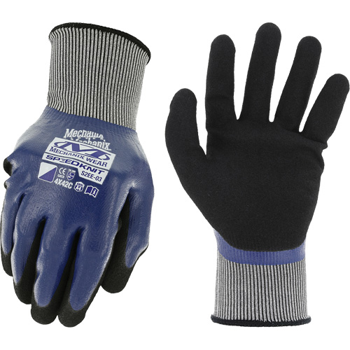 Gants de travail SpeedKnit Shield C4, Taille Petit/7, Calibre 18, Rev&ecirc;tement Nitrile, Enveloppe en Nylon/Spandex, ASTM ANSI niveau A4/EN 388 niveau C PB Rental Co. Ltd.