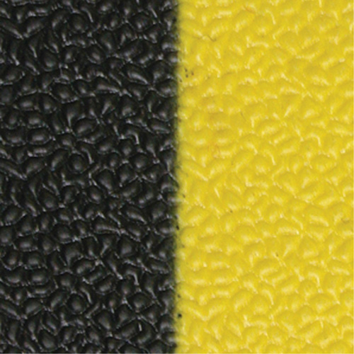 Tapis antifatigue Airsoft, Rugueux, 3' x 5' x 3/8", Noir/Jaune, &eacute;ponge en PVC PB Rental Co. Ltd.