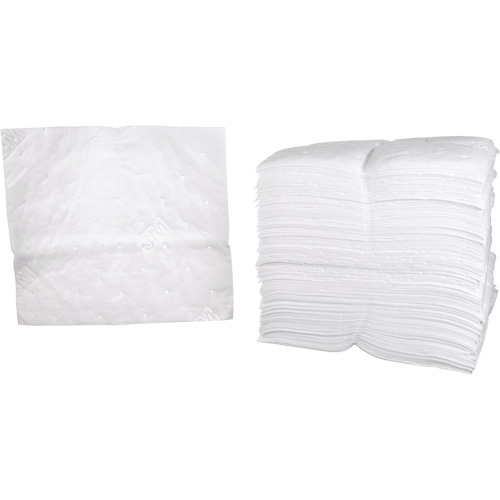 Feuilles absorbantes p&eacute;trochimiques, Huile seulement, 19" x 17", 38,7 gal. d'absorption PB Rental Co. Ltd.