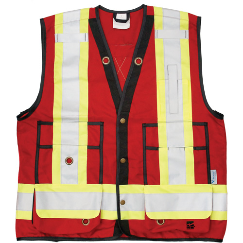 Open Road&reg; Surveyor Vest, Red, Large, Polyester PB Rental Co. Ltd.