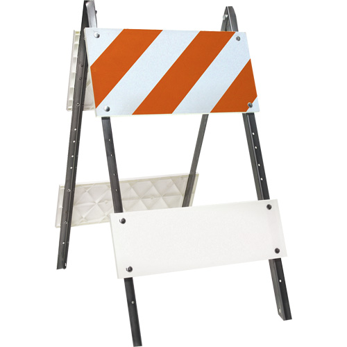 Prismatic Barricade, Folding, 24" L x 45" H, Orange/White PB Rental Co. Ltd.