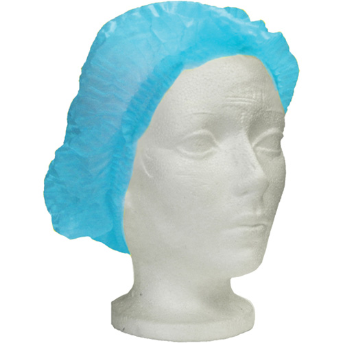 Ronco Care Pleated Bouffant Cap, Polypropylene, 24", Blue PB Rental Co. Ltd.