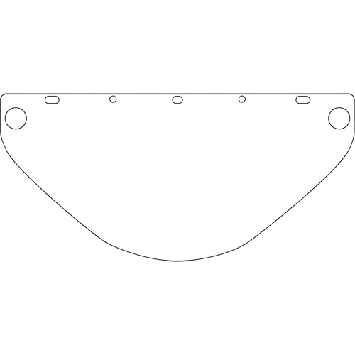 Visi&egrave;re de s&eacute;curit&eacute; universelle Dynamic, Polycarbonate, Teinte Transparent PB Rental Co. Ltd.