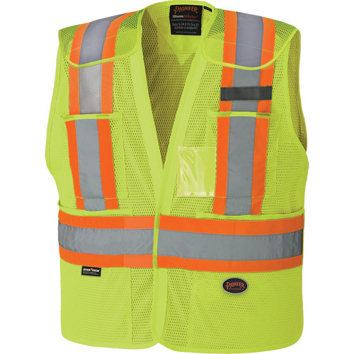 6933 High-Visibility Drop Shoulder Safety Tear-Away Vest, High Visibility Lime-Yellow, Medium/Small, Polyester PB Rental Co. Ltd.
