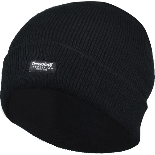 Tuque doubl&eacute;e &agrave; rebord, Doublure en Thinsulate, Taille unique, Noir PB Rental Co. Ltd.